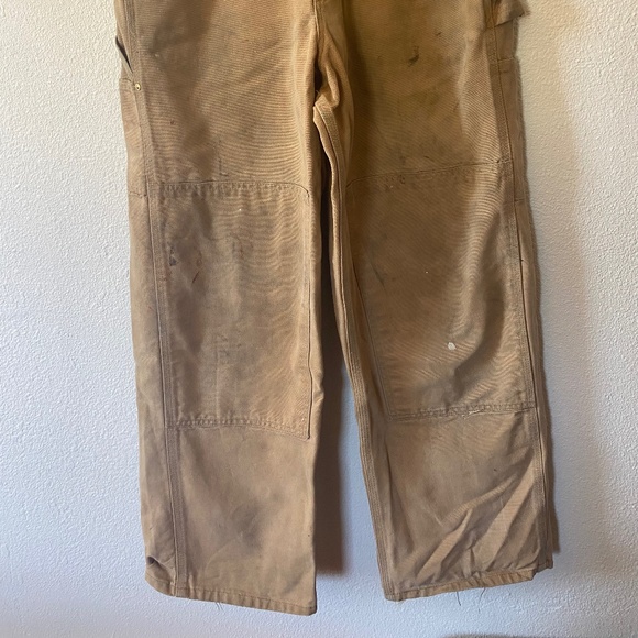 Vintage Carhartt Tan Duck Overalls - Picture 2 of 8
